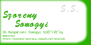 szoreny somogyi business card